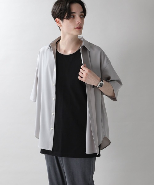 RAGEBLUE（レイジブルー）の「天竺ロングレイヤードタンク（タンクトップ・メンズ・ホワイト/ブラック/ベージュ・MEDIUM/LARGE）」の6枚目の写真