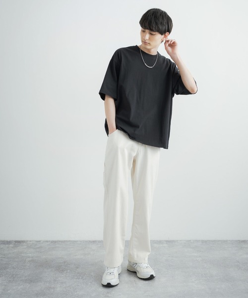 Rocky Monroe（ロッキーモンロー）の「ルーズシルエット 10ozデニムペインターワークパンツ（デニムパンツ・メンズ・ブラック/サックスブルー/インディゴブルー/グリーン/ストライプ/ワンウォッシュ/キナリ・LL/M/L）」の20枚目の写真