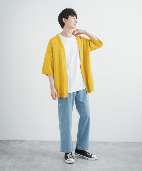 Rocky Monroe（ロッキーモンロー）の「ルーズシルエット 10ozデニムペインターワークパンツ（デニムパンツ・メンズ・ブラック/サックスブルー/インディゴブルー/グリーン/ストライプ/ワンウォッシュ/キナリ・LL/M/L）」の9枚目の写真