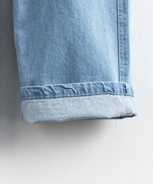Rocky Monroe（ロッキーモンロー）の「ルーズシルエット 10ozデニムペインターワークパンツ（デニムパンツ・メンズ・ブラック/サックスブルー/インディゴブルー/グリーン/ストライプ/ワンウォッシュ/キナリ・LL/M/L）」の17枚目の写真