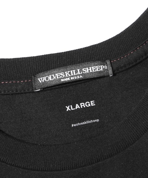 WOLVES KILL SHEEP(ウルヴスキルシープ)の「WOLVES KILL SHEEP/ウルブスキルシープ DELICATESSEN SS T-SHIRT プリントTシャツ(Tシャツ/カットソー・メンズ・ブラック/ホワイト・XL/L/M)」の6枚目の写真