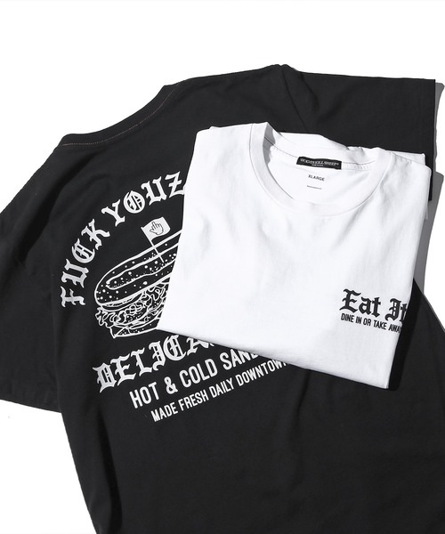 WOLVES KILL SHEEP(ウルヴスキルシープ)の「WOLVES KILL SHEEP/ウルブスキルシープ DELICATESSEN SS T-SHIRT プリントTシャツ(Tシャツ/カットソー・メンズ・ブラック/ホワイト・XL/L/M)」の14枚目の写真