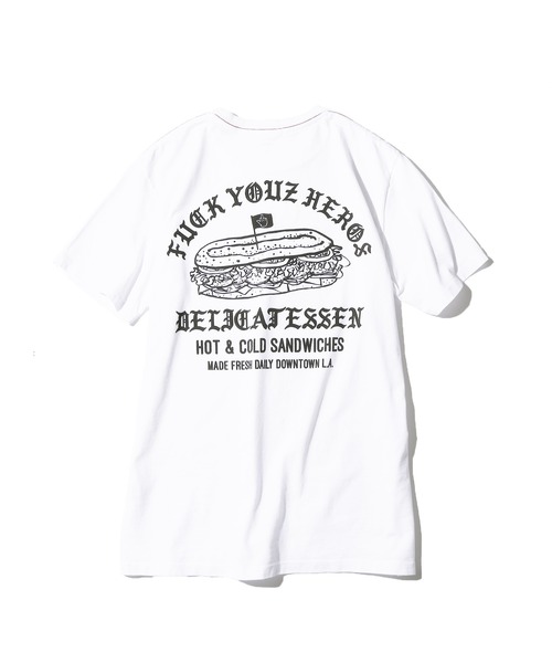 WOLVES KILL SHEEP(ウルヴスキルシープ)の「WOLVES KILL SHEEP/ウルブスキルシープ DELICATESSEN SS T-SHIRT プリントTシャツ(Tシャツ/カットソー・メンズ・ブラック/ホワイト・XL/L/M)」の19枚目の写真