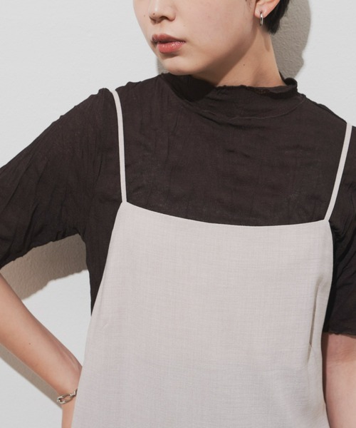 Aunt Marie's(アントマリーズ)の「ワッシャーシアータートルメロウハーフスリーブT / トップス / カットソー(Tシャツ/カットソー・レディース・ホワイト/ブラック/ブラウン/ピンク/オレンジ/ブルー・FREE)」の17枚目の写真