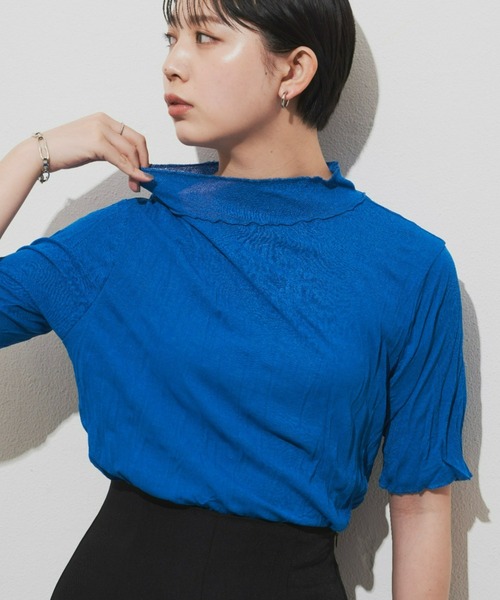 Aunt Marie's(アントマリーズ)の「ワッシャーシアータートルメロウハーフスリーブT / トップス / カットソー(Tシャツ/カットソー・レディース・ホワイト/ブラック/ブラウン/ピンク/オレンジ/ブルー・FREE)」の22枚目の写真