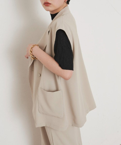 Aunt Marie's(アントマリーズ)の「ワッシャーシアータートルメロウハーフスリーブT / トップス / カットソー(Tシャツ/カットソー・レディース・ホワイト/ブラック/ブラウン/ピンク/オレンジ/ブルー・FREE)」の21枚目の写真