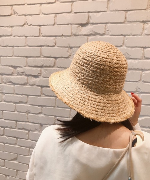 Me%（ミィパーセント）の「フリンジラフィアHAT（ハット・レディース・ベージュ・FREE）」の11枚目の写真