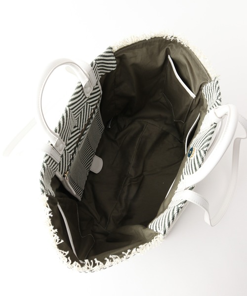 Spick & Span（スピックアンドスパン）の「【MICA DELLA VALLE】vacanze grande ヘリンボーン2WAY（トートバッグ・レディース・グリーン・FREE）」の9枚目の写真