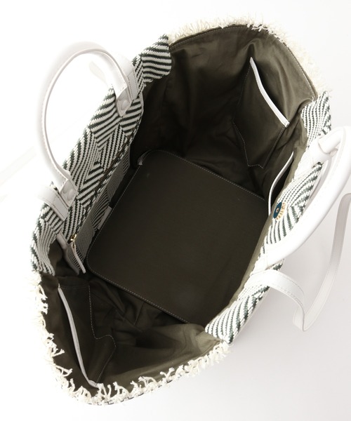 Spick & Span（スピックアンドスパン）の「【MICA DELLA VALLE】vacanze grande ヘリンボーン2WAY（トートバッグ・レディース・グリーン・FREE）」の10枚目の写真