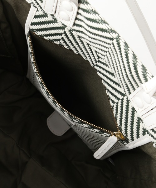 Spick & Span（スピックアンドスパン）の「【MICA DELLA VALLE】vacanze grande ヘリンボーン2WAY（トートバッグ・レディース・グリーン・FREE）」の13枚目の写真