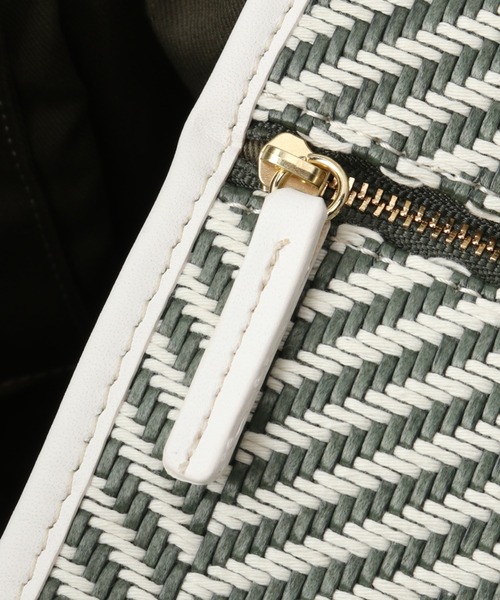 Spick & Span（スピックアンドスパン）の「【MICA DELLA VALLE】vacanze grande ヘリンボーン2WAY（トートバッグ・レディース・グリーン・FREE）」の16枚目の写真