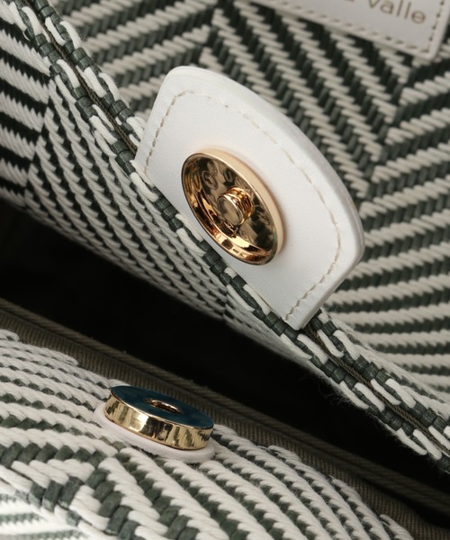 Spick & Span（スピックアンドスパン）の「【MICA DELLA VALLE】vacanze grande ヘリンボーン2WAY（トートバッグ・レディース・グリーン・FREE）」の17枚目の写真