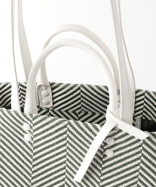 Spick & Span（スピックアンドスパン）の「【MICA DELLA VALLE】vacanze grande ヘリンボーン2WAY（トートバッグ・レディース・グリーン・FREE）」の20枚目の写真