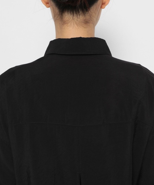 PAGEBOY（ページボーイ）の「ショートドロストシャツ（シャツ/ブラウス・レディース・ブラック/オフホワイト/チョコ・FREE）」の19枚目の写真