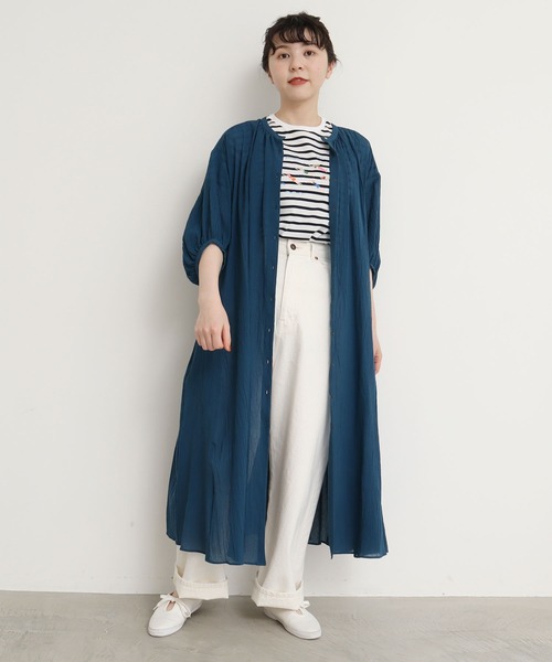 l'atelier du savon（アトリエドサボン）の「80s/SZボイル　しわしわワンピース（ワンピース・レディース・パープル/イエロー/ブルー・FREE）」の12枚目の写真