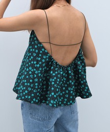 バックオープンジャガードキャミソール