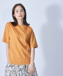 ROPE' | 【接触冷感・UVカット】プレミアムコットン5分袖コクーンTシャツ(Tシャツ/カットソー)