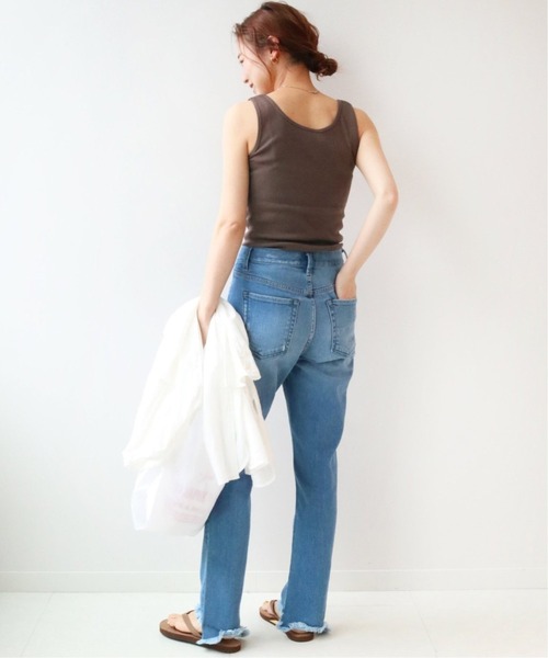 JOURNAL STANDARD relume（ジャーナルスタンダード　レリューム）の「《追加2》オーガニックコットンマルドウテレコタンクトップ（タンクトップ・レディース・ベージュ/ブラック/ホワイト/カーキ/ブラウン・FREE）」の15枚目の写真