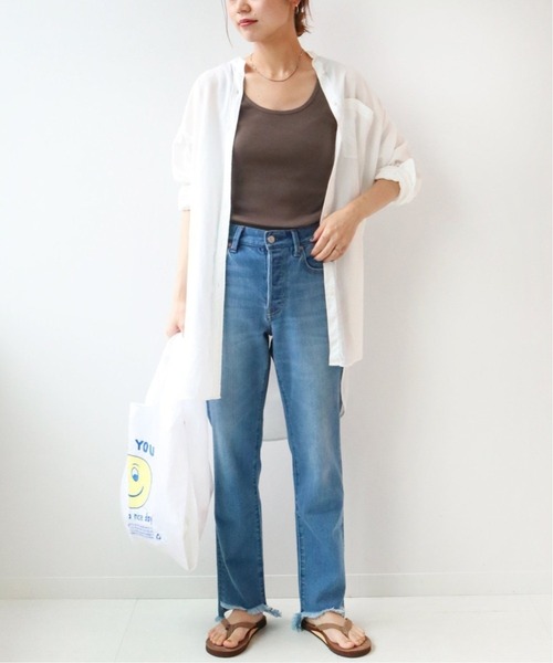 JOURNAL STANDARD relume（ジャーナルスタンダード　レリューム）の「《追加2》オーガニックコットンマルドウテレコタンクトップ（タンクトップ・レディース・ベージュ/ブラック/ホワイト/カーキ/ブラウン・FREE）」の18枚目の写真