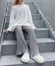 Figments | 千鳥柄イージーパンツ(その他パンツ)