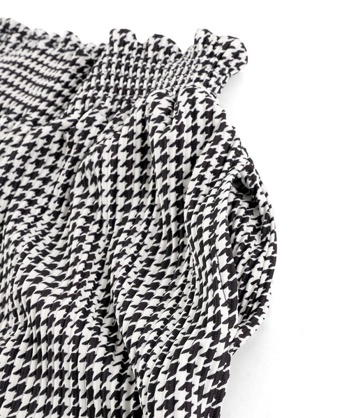 Figments（フィグメンツ）の「千鳥柄イージーパンツ（その他パンツ・レディース・ブラック・FREE）」の4枚目の写真