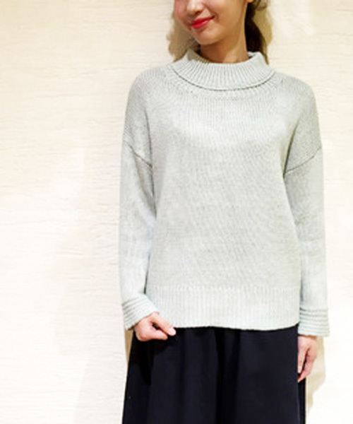 Kastane（カスタネ）の「【Kastane】リリヤーンざっくりニット（ニット/セーター・レディース・アイボリー/オレンジ/ライトグリーン・FREE）」の2枚目の写真