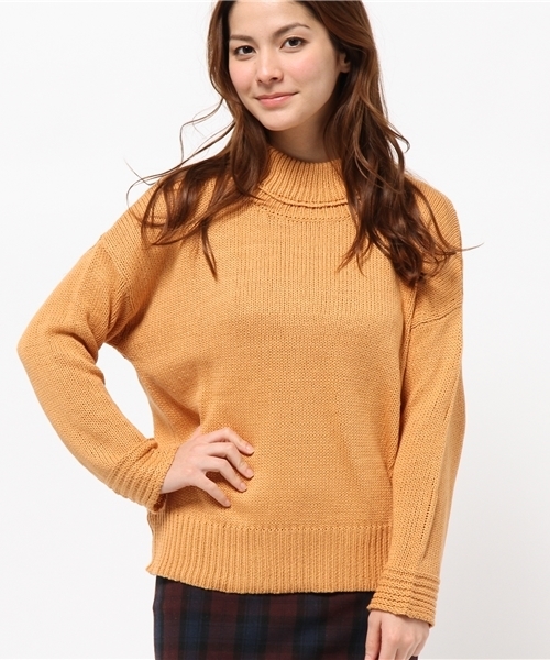 Kastane（カスタネ）の「【Kastane】リリヤーンざっくりニット（ニット/セーター・レディース・アイボリー/オレンジ/ライトグリーン・FREE）」の5枚目の写真