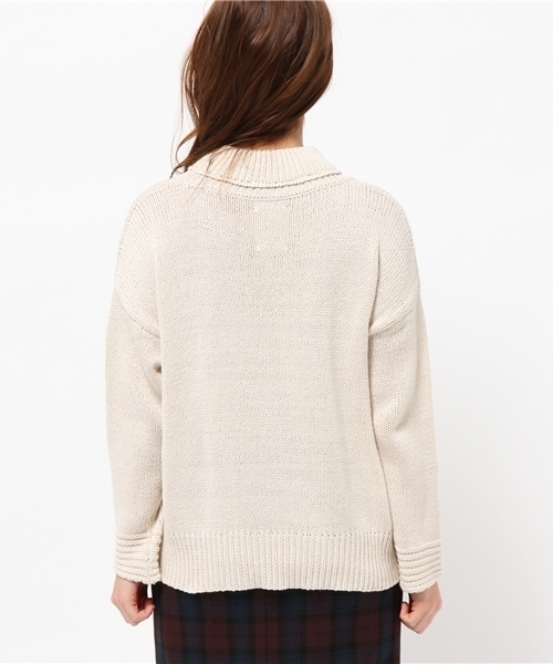 Kastane（カスタネ）の「【Kastane】リリヤーンざっくりニット（ニット/セーター・レディース・アイボリー/オレンジ/ライトグリーン・FREE）」の8枚目の写真