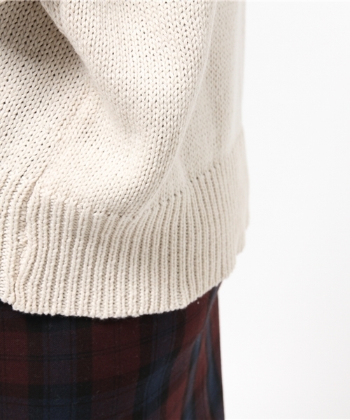 Kastane（カスタネ）の「【Kastane】リリヤーンざっくりニット（ニット/セーター・レディース・アイボリー/オレンジ/ライトグリーン・FREE）」の11枚目の写真