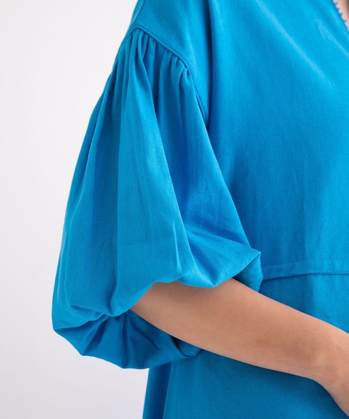 bohmal（ボマール）の「リネンスキッパーロングワンピース（ワンピース・レディース・ブラック/オフホワイト/ライム/アイボリー/ブルー・FREE）」の22枚目の写真