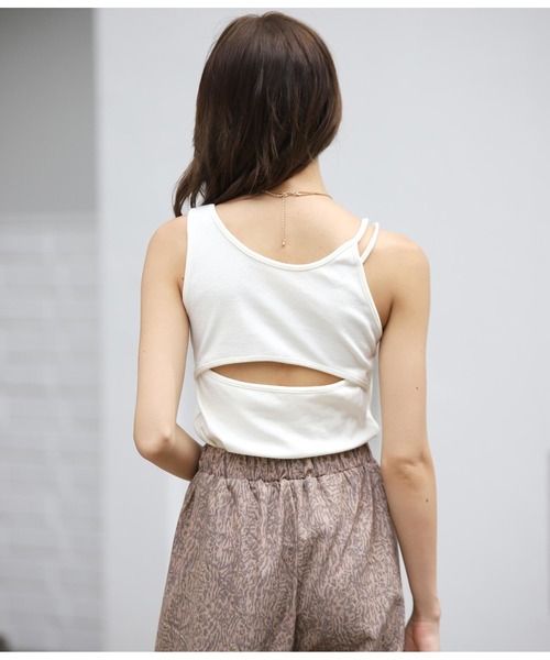 セール パット付きアシンメトリーデザインタンクトップ タンクトップ Anap アナップ のファッション通販 Zozotown