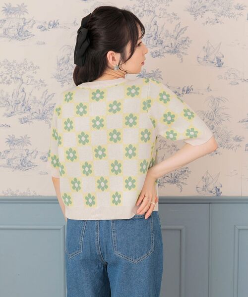 ems excite（エムズエキサイト）の「フラワーカーデSET（ニット