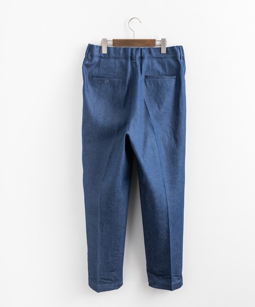 Audience（オーディエンス）の「日本製 綿麻デニム2タックワイドテーパードイージーパンツ AUD3528（デニムパンツ・メンズ・インディゴブルー/ダークインディゴブルー/キナリ・XL/M/L）」の18枚目の写真