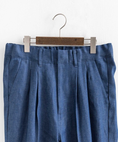 Audience（オーディエンス）の「日本製 綿麻デニム2タックワイドテーパードイージーパンツ AUD3528（デニムパンツ・メンズ・インディゴブルー/ダークインディゴブルー/キナリ・XL/M/L）」の19枚目の写真