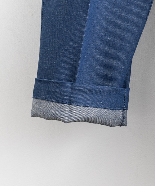 Audience（オーディエンス）の「日本製 綿麻デニム2タックワイドテーパードイージーパンツ AUD3528（デニムパンツ・メンズ・インディゴブルー/ダークインディゴブルー/キナリ・XL/M/L）」の22枚目の写真
