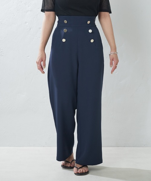 natural couture（ナチュラルクチュール）の「WEB限定/マリンワイドパンツ（その他パンツ・レディース・アイボリー/グリーン/ネイビー/オレンジ・FREE）」の18枚目の写真