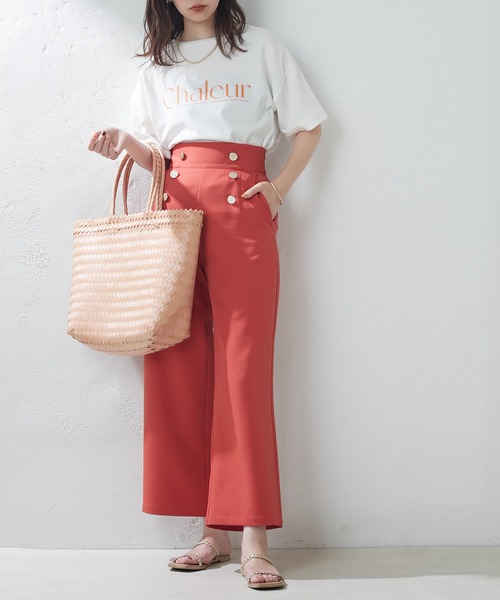 natural couture（ナチュラルクチュール）の「WEB限定/マリンワイドパンツ（その他パンツ・レディース・アイボリー/グリーン/ネイビー/オレンジ・FREE）」の15枚目の写真