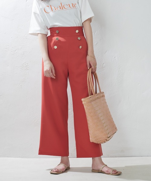 natural couture（ナチュラルクチュール）の「WEB限定/マリンワイドパンツ（その他パンツ・レディース・アイボリー/グリーン/ネイビー/オレンジ・FREE）」の20枚目の写真