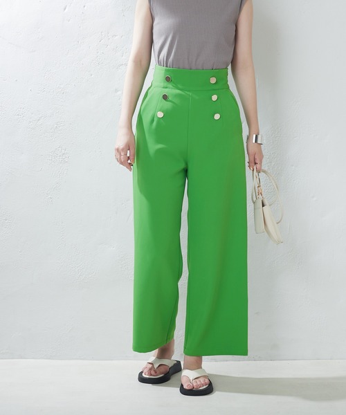 natural couture（ナチュラルクチュール）の「WEB限定/マリンワイドパンツ（その他パンツ・レディース・アイボリー/グリーン/ネイビー/オレンジ・FREE）」の19枚目の写真