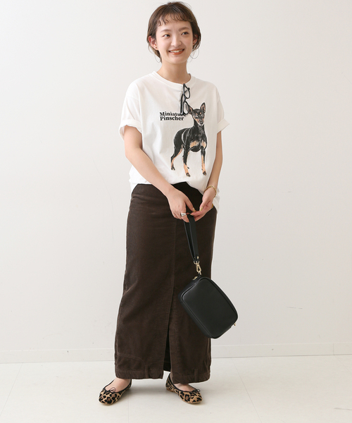 SLOBE IENA(スローブイエナ)の「【PARKIES/パーキーズ】 プリントTシャツ(Tシャツ/カットソー・レディース・ホワイト/ホワイト×ホワイト/ホワイト系その他・FREE)」の5枚目の写真
