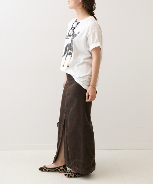 SLOBE IENA(スローブイエナ)の「【PARKIES/パーキーズ】 プリントTシャツ(Tシャツ/カットソー・レディース・ホワイト/ホワイト×ホワイト/ホワイト系その他・FREE)」の6枚目の写真