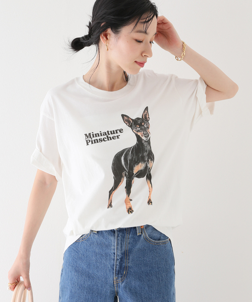 SLOBE IENA(スローブイエナ)の「【PARKIES/パーキーズ】 プリントTシャツ(Tシャツ/カットソー・レディース・ホワイト/ホワイト×ホワイト/ホワイト系その他・FREE)」の13枚目の写真