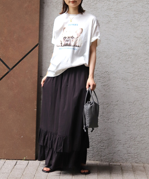 SLOBE IENA(スローブイエナ)の「【PARKIES/パーキーズ】 プリントTシャツ(Tシャツ/カットソー・レディース・ホワイト/ホワイト×ホワイト/ホワイト系その他・FREE)」の16枚目の写真