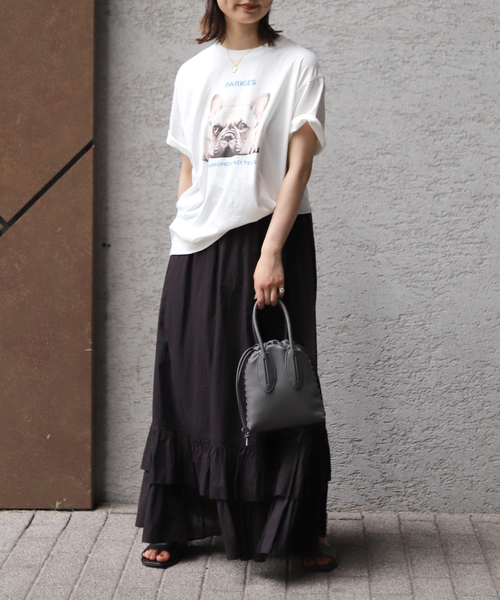 SLOBE IENA(スローブイエナ)の「【PARKIES/パーキーズ】 プリントTシャツ(Tシャツ/カットソー・レディース・ホワイト/ホワイト×ホワイト/ホワイト系その他・FREE)」の17枚目の写真