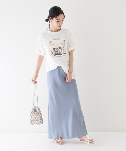 SLOBE IENA(スローブイエナ)の「【PARKIES/パーキーズ】 プリントTシャツ(Tシャツ/カットソー・レディース・ホワイト/ホワイト×ホワイト/ホワイト系その他・FREE)」の21枚目の写真