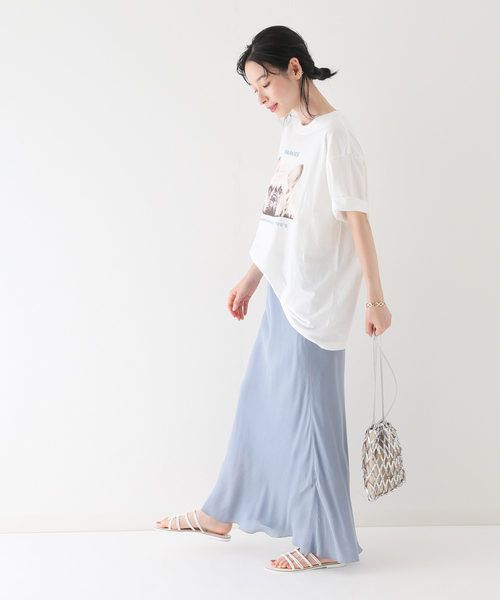SLOBE IENA(スローブイエナ)の「【PARKIES/パーキーズ】 プリントTシャツ(Tシャツ/カットソー・レディース・ホワイト/ホワイト×ホワイト/ホワイト系その他・FREE)」の22枚目の写真