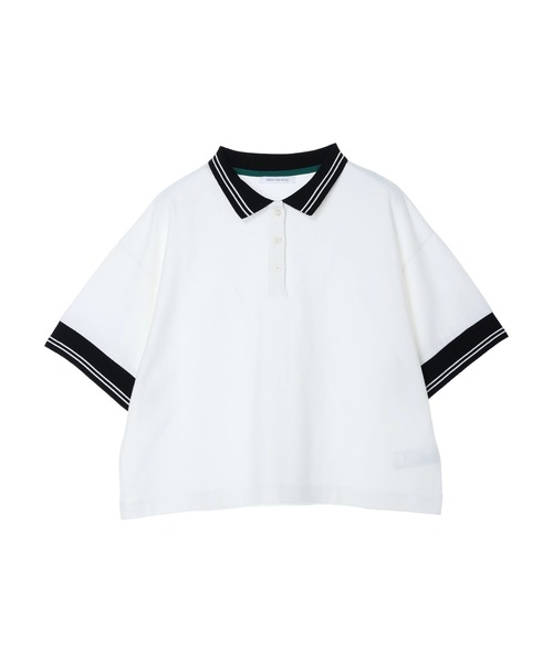 AMERICAN HOLIC（アメリカンホリック）の「衿付キ配色ラインカットプルオーバー（ポロシャツ・レディース・オフホワイト/ブラウン・FREE）」の17枚目の写真