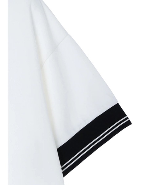 AMERICAN HOLIC（アメリカンホリック）の「衿付キ配色ラインカットプルオーバー（ポロシャツ・レディース・オフホワイト/ブラウン・FREE）」の20枚目の写真