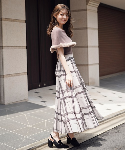 NOELA（ノエラ）の「パターンフロッキーレーススカート（スカート・レディース・ブラック/ベージュ/モカ/その他1・S/M）」の6枚目の写真