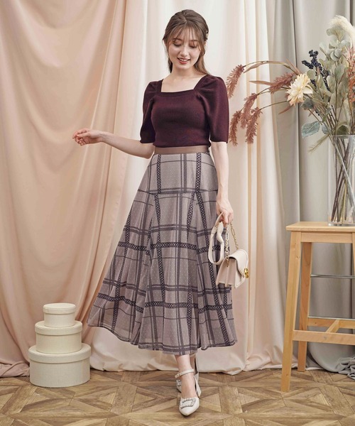 NOELA（ノエラ）の「パターンフロッキーレーススカート（スカート・レディース・ブラック/ベージュ/モカ/その他1・S/M）」の20枚目の写真